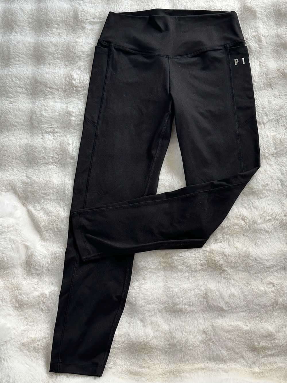 PINK Victoria's Secret Black High-Waist Leggings